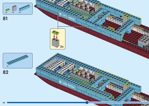 LEGO 40955 instructions page 68 – build guide