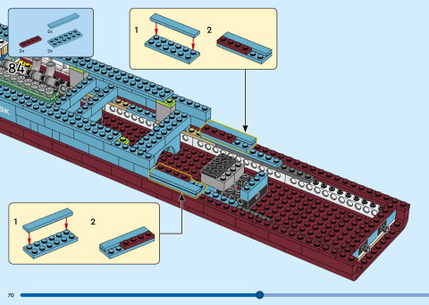 LEGO 40955 instructions page 70 – build guide