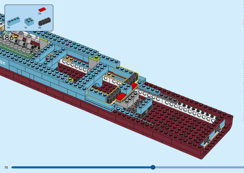 LEGO 40955 instructions page 72 – build guide