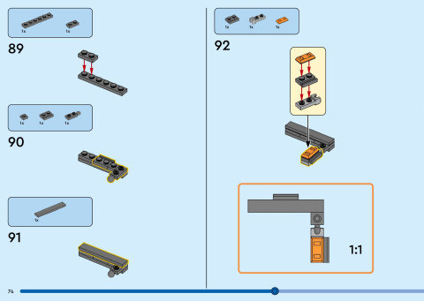 LEGO 40955 instructions page 74 – build guide