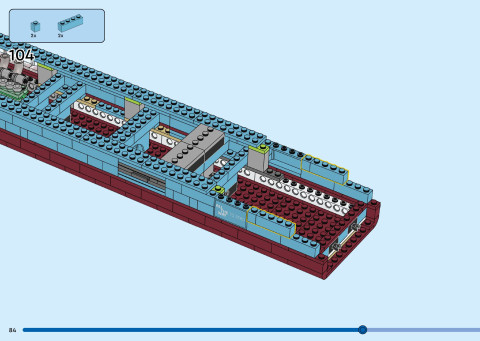 LEGO 40955 instructions page 84 – build guide