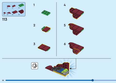 LEGO 40955 instructions page 88 – build guide
