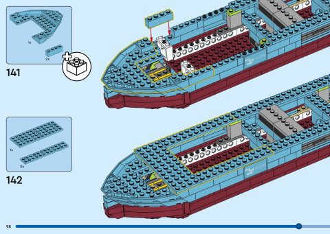 LEGO 40955 instructions page 98 – build guide