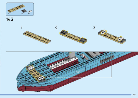 LEGO 40955 instructions page 99 – build guide