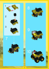 LEGO 4096 instructions page 7 – build guide