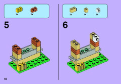 LEGO 41003 instructions page 10 – build guide