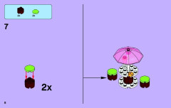 LEGO 41008 instructions page 8 – build guide