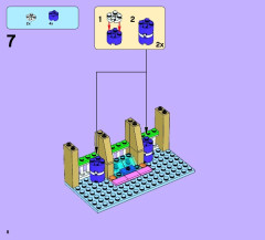 LEGO 41058 instructions page 8 – build guide