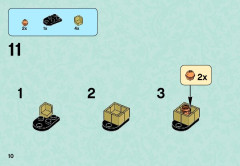 LEGO 41076 instructions page 10 – build guide
