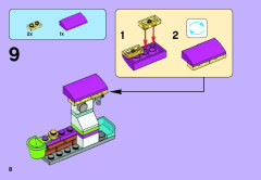 LEGO 41091 instructions page 8 – build guide