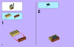 LEGO 41092 instructions page 8 – build guide