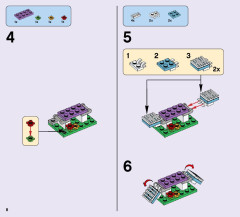 LEGO 41124 instructions page 8 – build guide