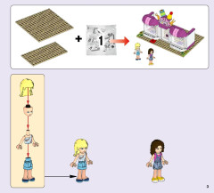 LEGO 41132 instructions page 3 – build guide