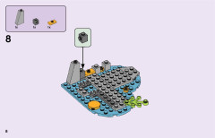 LEGO 41378 instructions page 8 – build guide