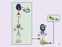 LEGO 41385 instructions page 3 – build guide