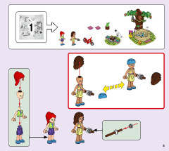 LEGO 41392 instructions page 5 – build guide