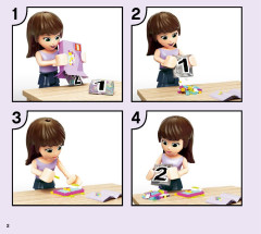 LEGO 41398 instructions page 2 – build guide