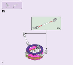 LEGO 41423 instructions page 14 – build guide