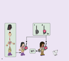 LEGO 41423 instructions page 6 – build guide