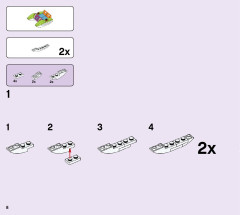 LEGO 41428 instructions page 8 – build guide