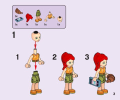 LEGO 41443 instructions page 3 – build guide