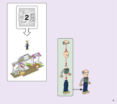 LEGO 41444 instructions page 3 – build guide