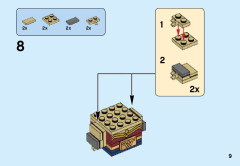 LEGO 41599 instructions page 9 – build guide