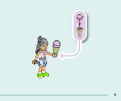 LEGO 41725 instructions page 9 – build guide