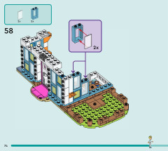 LEGO 41742 instructions page 74 – build guide