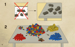 LEGO 4181 instructions page 2 – build guide