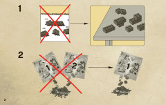 LEGO 4182 instructions page 2 – build guide