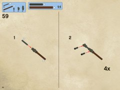 LEGO 4195 instructions page 62 – build guide