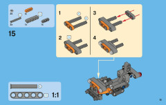 LEGO 42001 instructions page 11 – build guide