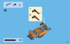 LEGO 42001 instructions page 13 – build guide