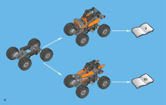 LEGO 42001 instructions page 2 – build guide