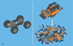 LEGO 42001 instructions page 20 – build guide