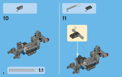 LEGO 42001 instructions page 8 – build guide