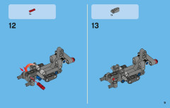 LEGO 42001 instructions page 9 – build guide