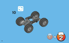 LEGO 42001 instructions page 8 – build guide