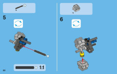 LEGO 42002 instructions page 22 – build guide