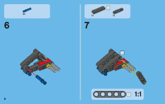 LEGO 42002 instructions page 6 – build guide