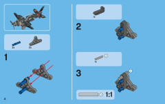 LEGO 42002 instructions page 2 – build guide