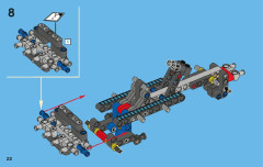 LEGO 42002 instructions page 22 – build guide
