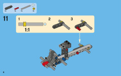 LEGO 42002 instructions page 8 – build guide
