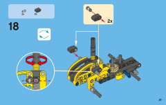 LEGO 42004 instructions page 21 – build guide