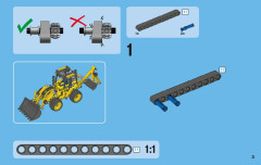 LEGO 42004 instructions page 3 – build guide
