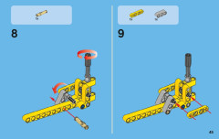 LEGO 42004 instructions page 45 – build guide