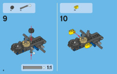LEGO 42004 instructions page 8 – build guide