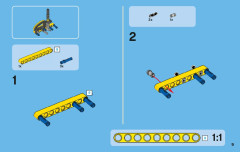 LEGO 42004 instructions page 9 – build guide