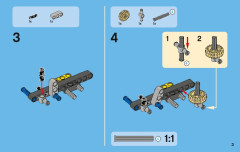 LEGO 42004 instructions page 3 – build guide